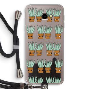 Sansevieria: Samsung Galaxy J4 Plus Transparant Hoesje met koord