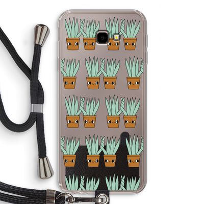 Sansevieria: Samsung Galaxy J4 Plus Transparant Hoesje met koord