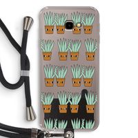 Sansevieria: Samsung Galaxy J4 Plus Transparant Hoesje met koord