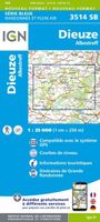 Wandelkaart - Topografische kaart 3514SB Dieuze / Albestroff | IGN - Institut Géographique National - thumbnail