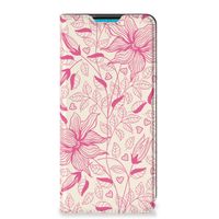 Samsung Galaxy A73 Smart Cover Pink Flowers