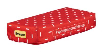 Newlooxs Nietverkeerd bagagedrager zitje 32x15x5cm mystery stripes rood