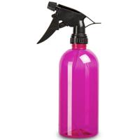 Plantenspuit met een inhoud van 500 ml - transparant roze - verstuiver - 23 cm - kunststof