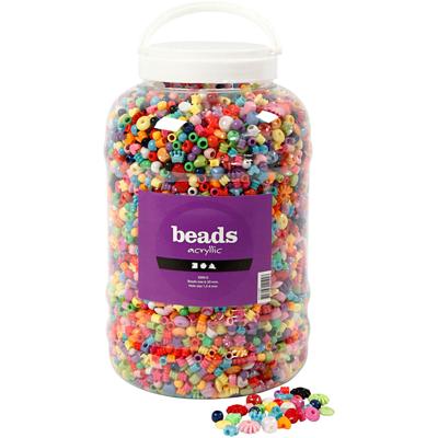 Creativ Company Xl emmer met plastic kralen, 8100st.