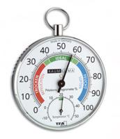 TFA-Dostmann 45.2027 hygrometer & psychrometer Binnen Hygrometer voor haarspanning Chroom