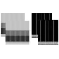 Set DDDDD 2x theedoeken + 2x keukendoeken jules antraciet