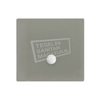 Xenz Flat zelfdragende douchebak 90x90x3.5 cm acryl cement mat - thumbnail