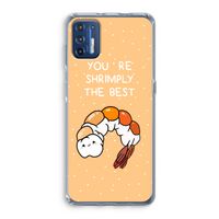 You're Shrimply The Best: Motorola Moto G9 Plus Transparant Hoesje