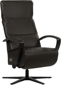 leren industriële relaxfauteuil Matrix - zithoogte medium - ( leer)