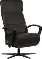 leren industriële relaxfauteuil Matrix - zithoogte medium - ( leer)