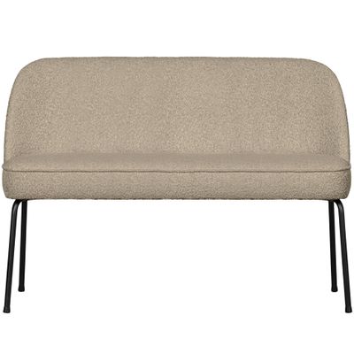 BePureHome Vogue eetkamerbank bouclé beige