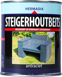 hermadix steigerhoutbeits rots grijs 2.5 ltr