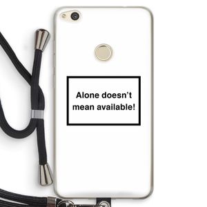 Alone: Huawei Ascend P8 Lite (2017) Transparant Hoesje met koord
