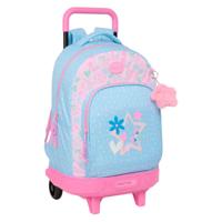 Schoolrugzak met Wielen BlackFit8 Smile Blauw Roze 33 x 45 x 22 cm
