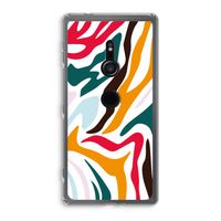 Colored Zebra: Sony Xperia XZ2 Transparant Hoesje
