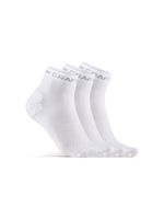 Craft 1910637 Core Dry Mid Sock 3-Pack - White - 43/45