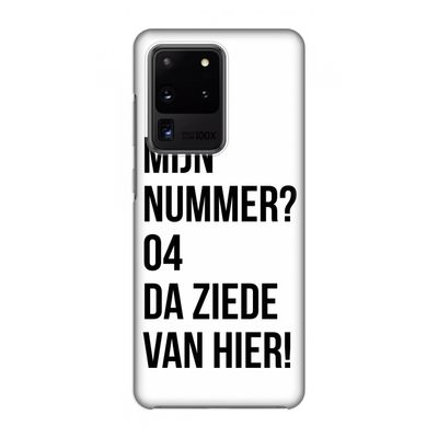 Da ziede van hier: Volledig geprint Samsung Galaxy S20 Ultra Hoesje