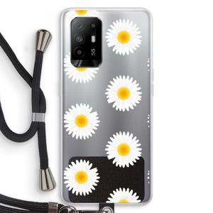 Margrietjes: Oppo A95 5G Transparant Hoesje met koord