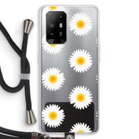 Margrietjes: Oppo A95 5G Transparant Hoesje met koord