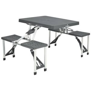 Easy Camp 670410 tuintafel Zwart, Zilver Rechthoekige vorm