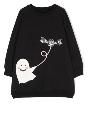 WAUW CAPOW by BANGBANG robe-pull Happy Ghost en coton - Gris