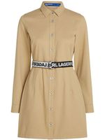 Karl Lagerfeld Jeans robe-chemise ceinturée à manches longues - Tons neutres - thumbnail