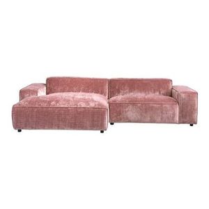 by fonQ Chunky Chaise Longue Links - Oud Roze - Rib