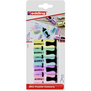 Edding Textmarker 7 Mini 4-7-5-1099 Geel, Oranje, Roze, Lichtblauw, Lichtgroen 1 mm, 3 mm 1 stuk(s)