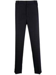 Moncler straight-leg virgin-wool trousers - Bleu