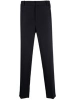 Moncler straight-leg virgin-wool trousers - Bleu - thumbnail