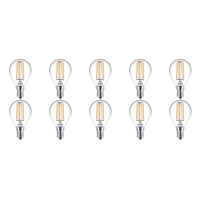 PHILIPS - LED Lamp 10 Pack - CorePro Luster 827 P45 CL - E14 Fitting - 4.5W - Warm Wit 2700K Vervangt 40W - thumbnail