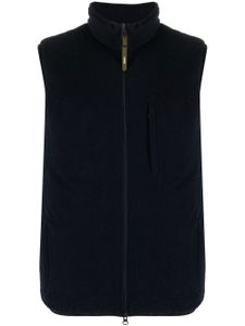 ASPESI cardigan zippé à design sans manches - Bleu