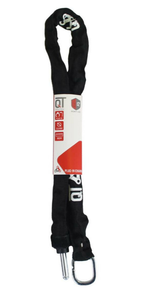 Qtcycletech Abus vierkante schakelslot 1300mm - zwart