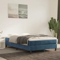 Bedframe zonder matras 120x200 cm fluweel donkerblauw