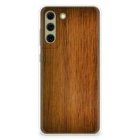 Samsung Galaxy S21FE | Bumper Hoesje | Donker Hout