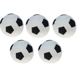 5x Pluche speelgoed voetbal 16 cm