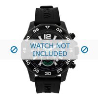 Horlogeband Invicta 7436 Rubber Zwart 22mm