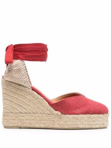 Castañer espadrilles à détail noué - Rouge