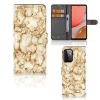 Samsung Galaxy A72 | Bookcase | Marmer Goud