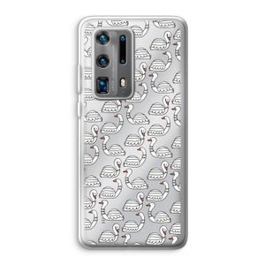 Zwanen: Huawei P40 Pro Plus Transparant Hoesje