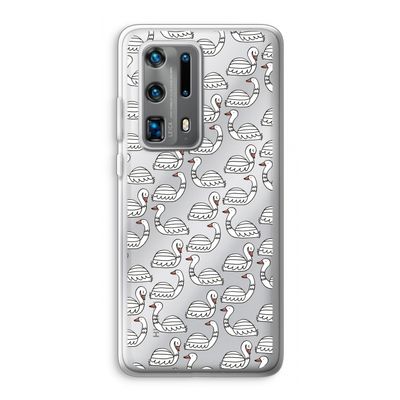 Zwanen: Huawei P40 Pro Plus Transparant Hoesje