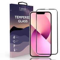 Lunso - Gehard Beschermglas - Full Cover Tempered Glass - iPhone 13 / iPhone 13 Pro - Black Edge - thumbnail