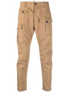 DSQUARED2 pantalon slim à poches cargo - Marron