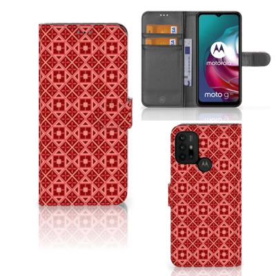 Motorola Moto G10 | G20 | G30 | Telefoon Hoesje | Batik Rood