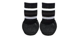 TRIXIE HONDENSOKKEN ANTI-SLIP MET RUBBERLAAG RONDOM ZWART XS-S 2 ST