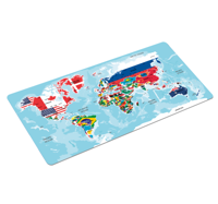 XXL Wereldkaart muismat Vlag