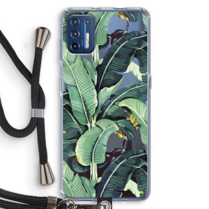 Bananenbladeren: Motorola Moto G9 Plus Transparant Hoesje met koord