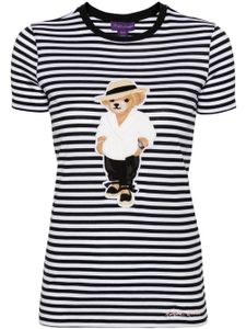 Ralph Lauren Collection t-shirt à patch Polo Bear - Noir