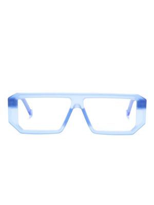 VAVA Eyewear lunettes de vue à monture pilote transparente - Bleu