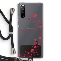 Kusjes: Sony Sony Xperia 10 III Transparant Hoesje met koord